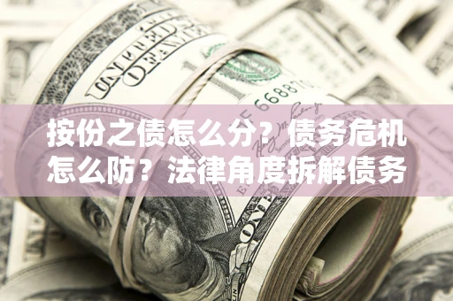 济南按份之债怎么分？债务危机怎么防？法律角度拆解债务分配与风险自保指南