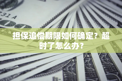 济南担保追偿期限如何确定？超时了怎么办？