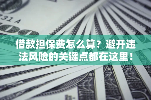 济南借款担保费怎么算？避开违法风险的关键点都在这里！