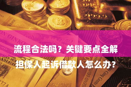 济南

担保人起诉借款人怎么办？流程合法吗？关键要点全解析