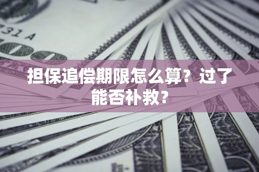 济南担保追偿期限怎么算？过了能否补救？